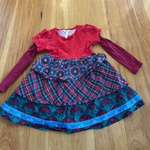 Matilda Jane Red polka dot & plaid Jolly Holiday